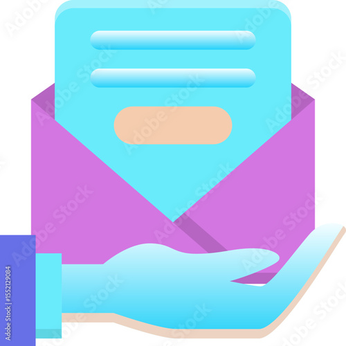 Receive Mail Icon – Minimalist Vector Symbol Representing Incoming Emails and Mail Delivery in UI Design

