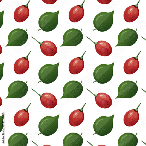 Seamless pattern tamarillo. Exotic tropical tomato tree fruit. For food blogs or recipe websites, packaging, catalogs or educational posters, menus, printables and teaching materials