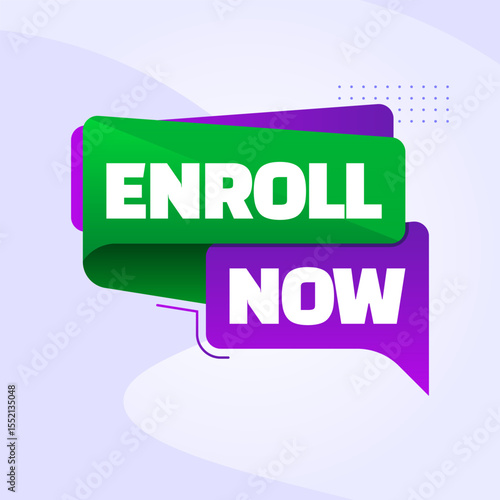 Enroll Now Educational Program Vector Banner