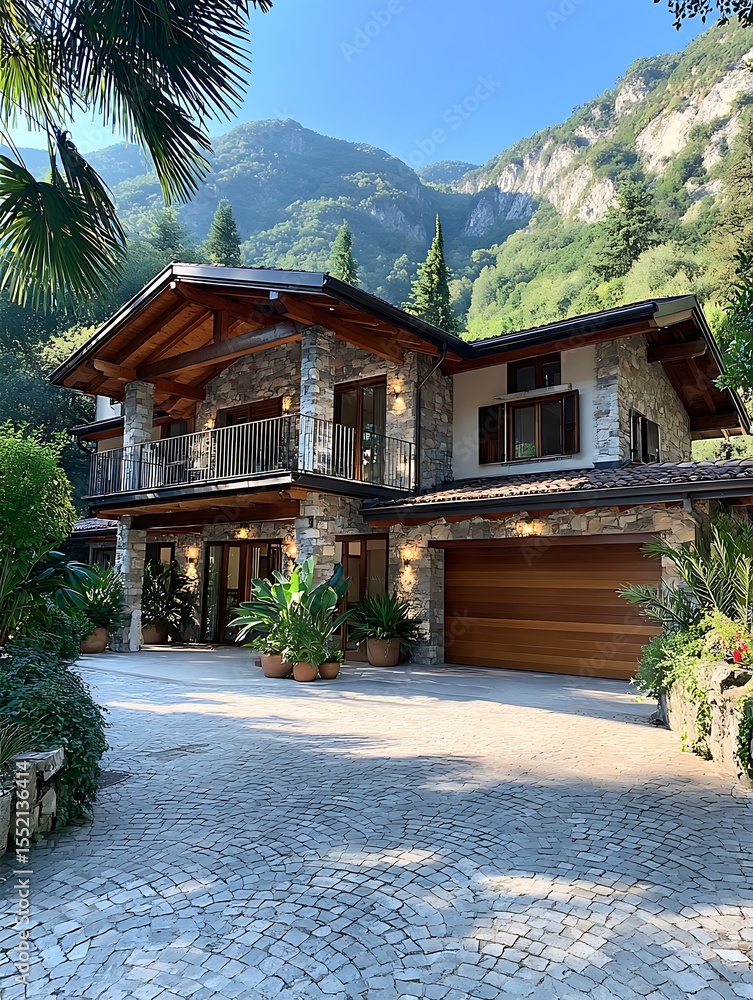 Obraz premium Mountain Home Exterior