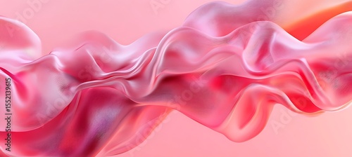 Wallpaper Mural A smooth rose pink background with flowing silk-like textures Torontodigital.ca