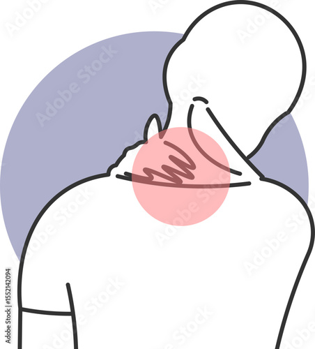 Discomfort and pain in the neck and nape of the neck