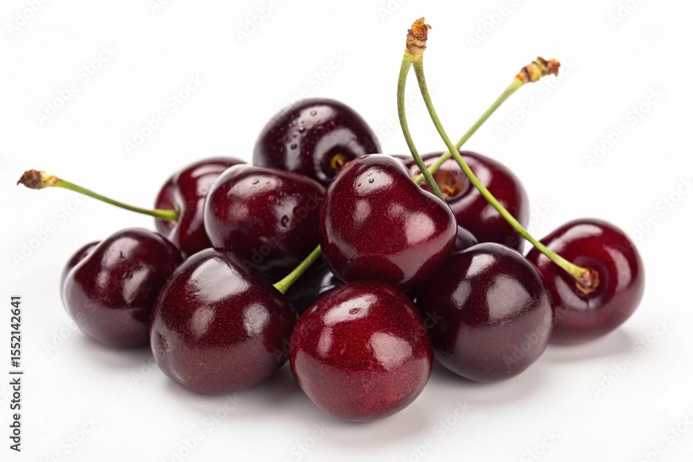 cherries in isolated on white background cherries in isolated on white background