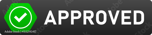 Approved Button Template vector design
