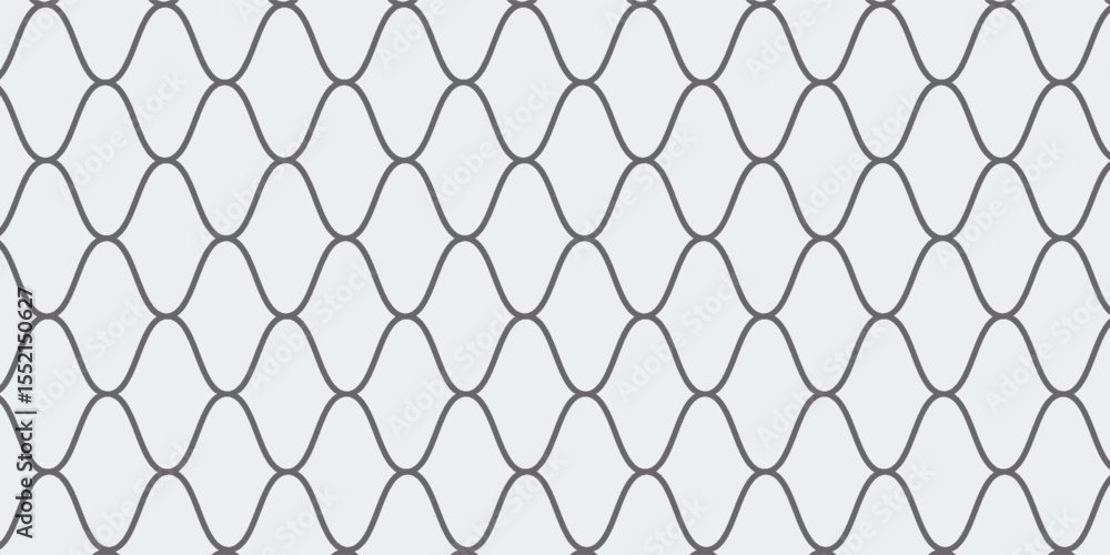 Fototapeta premium Mesh texture for fishing nets. Seamless pattern for sportswear or soccer goal, volleyball net, basketball hoop