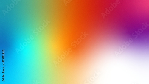 Wallpaper Mural Black red orange yellow green blue cyan teal magenta pink white rainbow abstract background. Color gradient ombre blend. Bright glow neon flash. Noise grain blur mesh. Light spectrum effect Torontodigital.ca