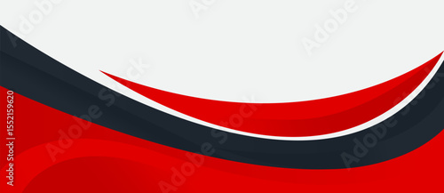 Red Gray Business Frame Border Abstract Transparent. Header Footer Banner Vector Design