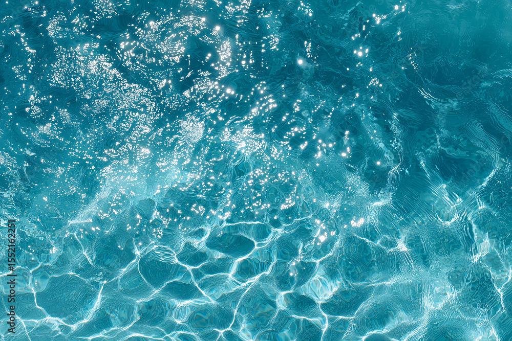 Obraz premium Sparkling, crystal-clear water reflecting light and shadows. The textures create a mesmerizing, refreshing feel. 