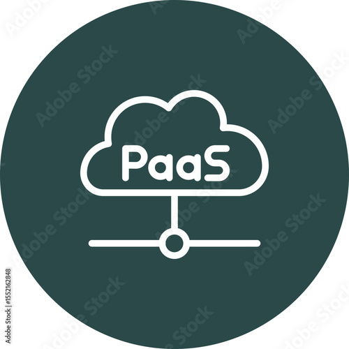 PaaS Vector Line icon Design