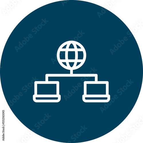 WAN Vector Line icon Design