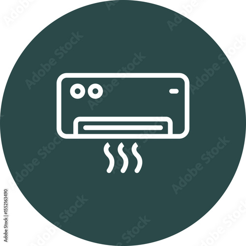Free Download Air Conditioner Vector Line Icon Design - GFXLoad