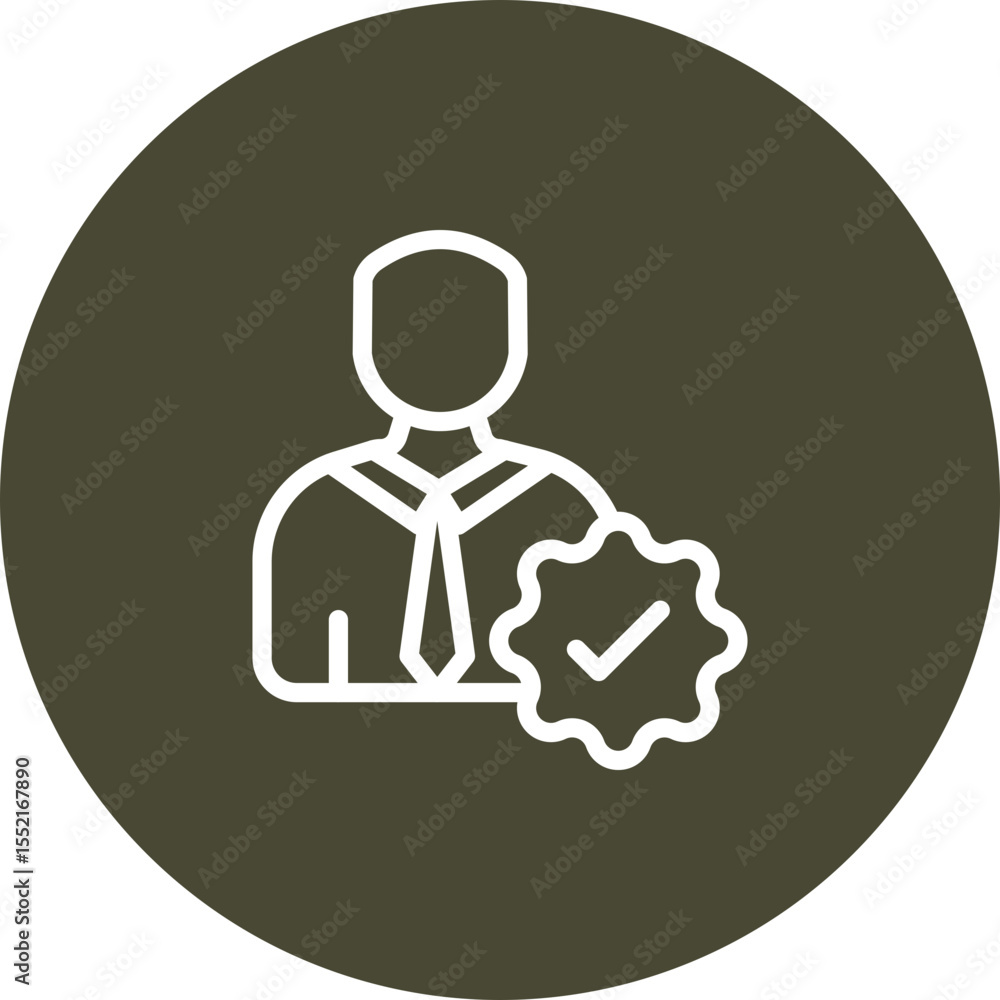 Obraz premium Successful Vector Line icon Design