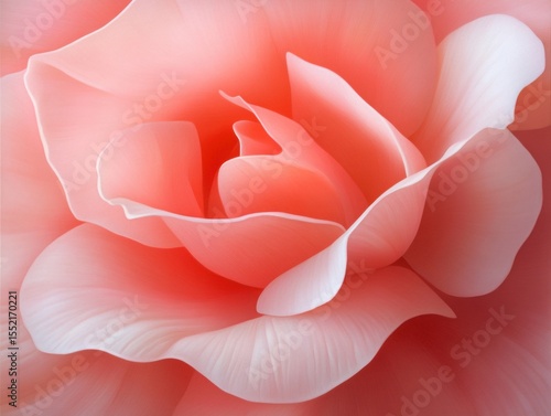 Wallpaper Mural Close-up of a delicate pink rose with soft, pastel petals in gentle bloom, capturing natural elegance. Torontodigital.ca