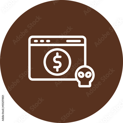 Money Laundering Vector Line Icon Design