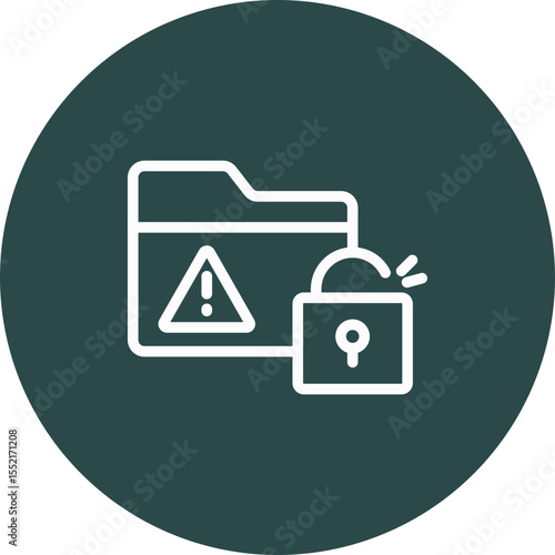 Free Download Data Leak Vector Line Icon Design - GFXLoad