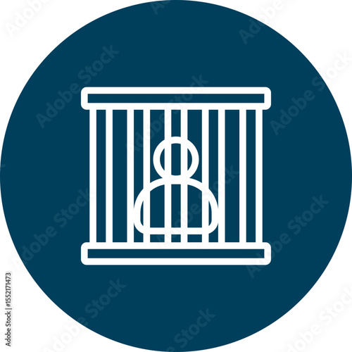 Prison Vector Line Icon Design