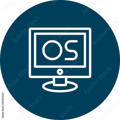Operating System Vector Line Icon Design