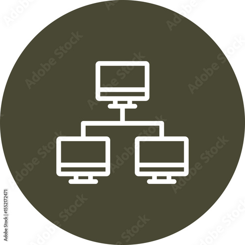 Network Vector Line Icon Design