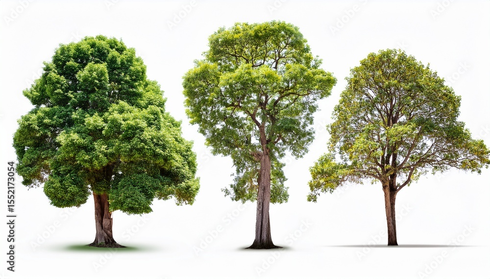 Obraz premium high definition collection tree isolated on a white background