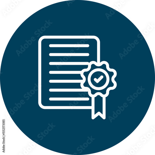 Auditor Vector Line Icon Design