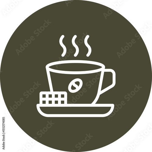 Sugar Vector Line Icon Design