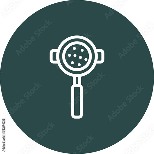 Portafilter Vector Line Icon Design