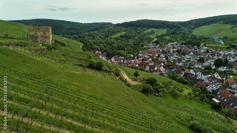 Naklejka premium Blick auf Stetten / Baden Würtemberg