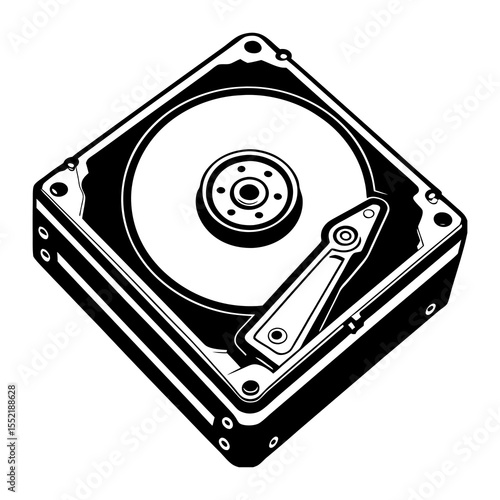 Find hard drive disk hdd storage device vector illustration data backup and recovery solutions