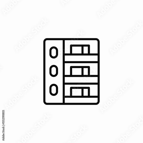 house floors icon sign vector