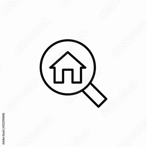 house search icon sign vector