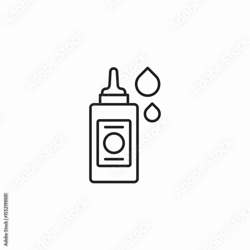 glue bottle icon sign vector