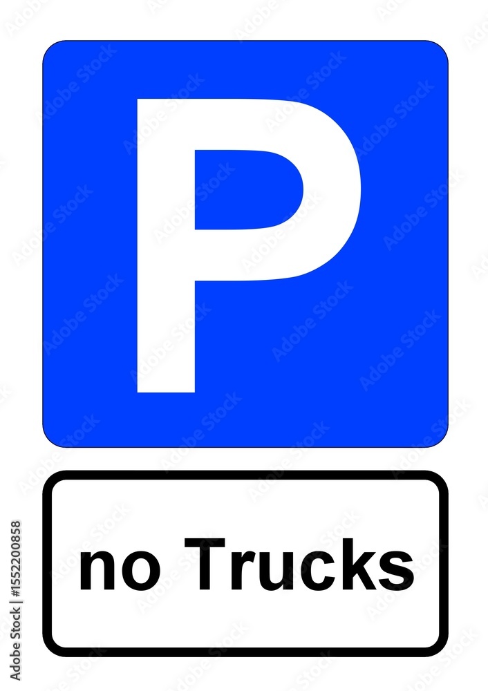 llustration eines blauen Parkplatzschildes mit der Aufschrift llustration eines blauen Parkplatzschildes mit der Aufschrift