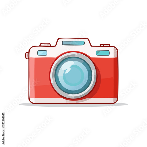 Stylish camera vector illustration photo equipment capturing life moments creativity tool graphic design object illustration photography art