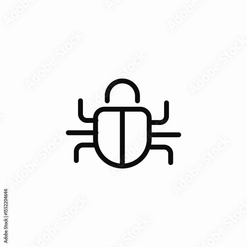 bug error icon sign vector