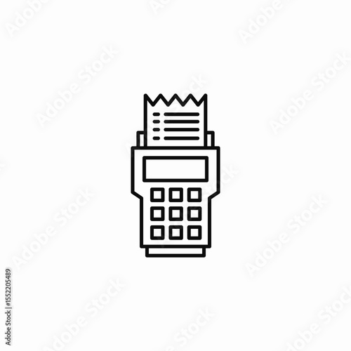 payment machine gadget icon sign vector