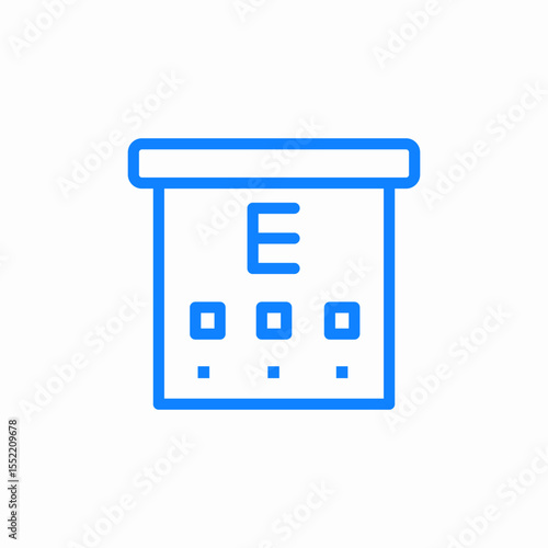eye exam icon sign vector