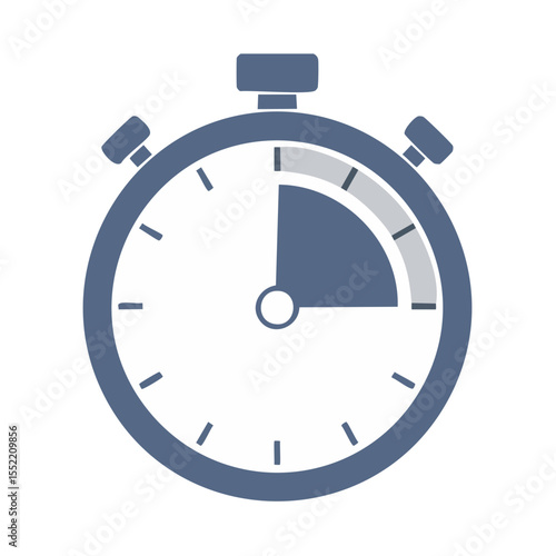 Classic stopwatch illustration focusing on timing and deadlines in various task management concepts and time measurement applications