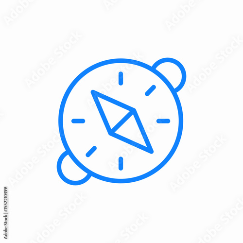 pocket compact directions icon sign vector