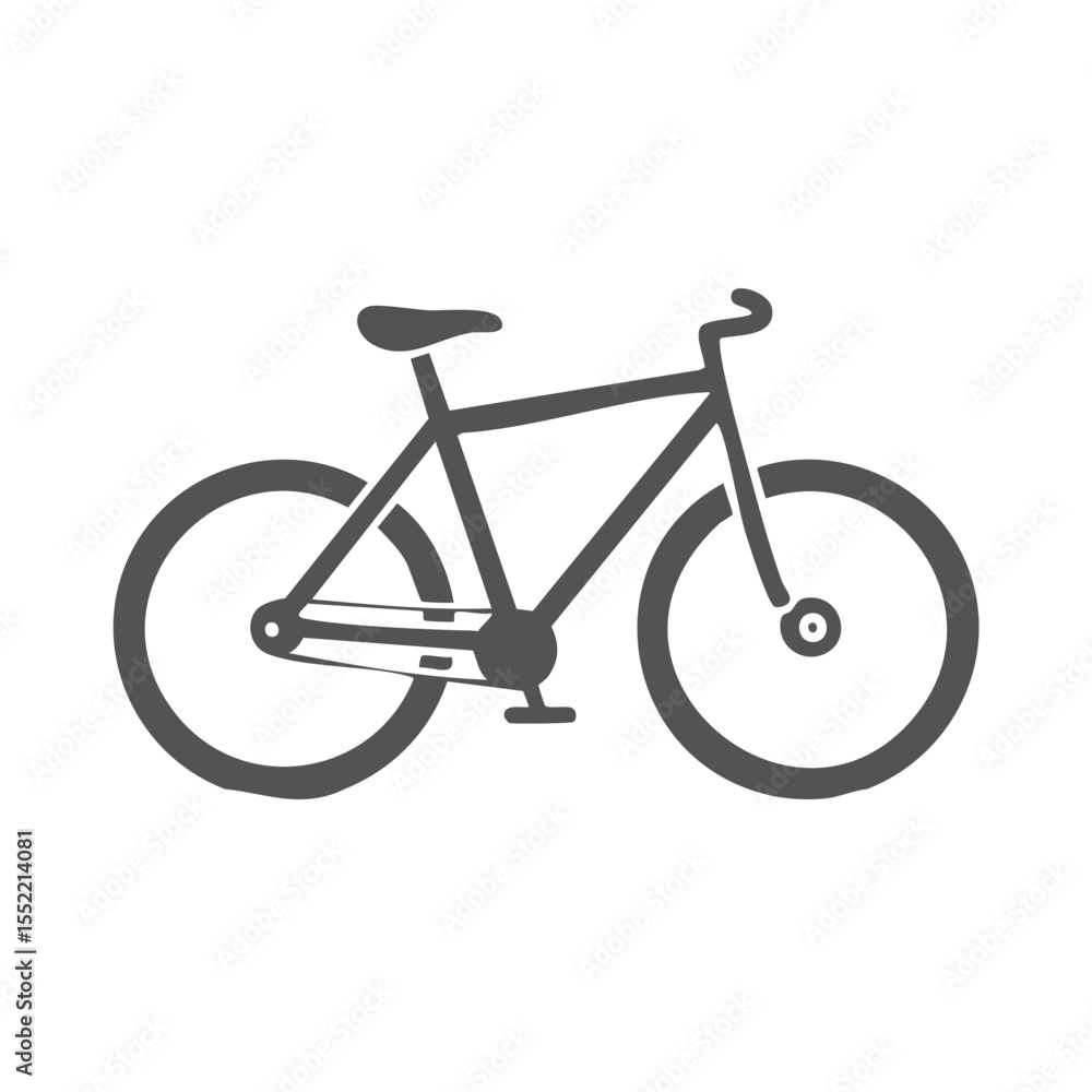 Stylized bicycle illustration on dark background simple bike icon for design elements and transportation themes cycling equipment Stylized bicycle illustration on dark background simple bike icon for design elements and transportation themes cycling equipment