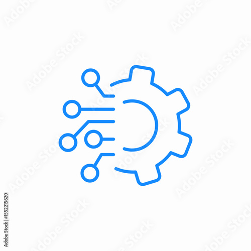digital system icon sign vector