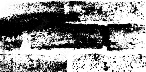 Seamless brick wall texture with aged mortar for grunge overlay and design