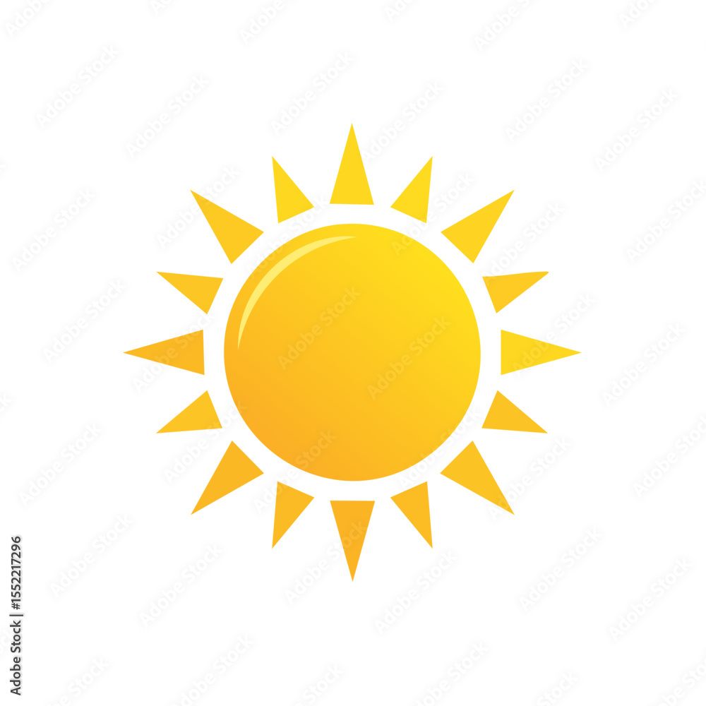 Yellow Sun Icon Illustration Graphic Symbol Summer Sunshine Heat Light Isolated on Black Sky Weather Yellow Sun Icon Illustration Graphic Symbol Summer Sunshine Heat Light Isolated on Black Sky Weather
