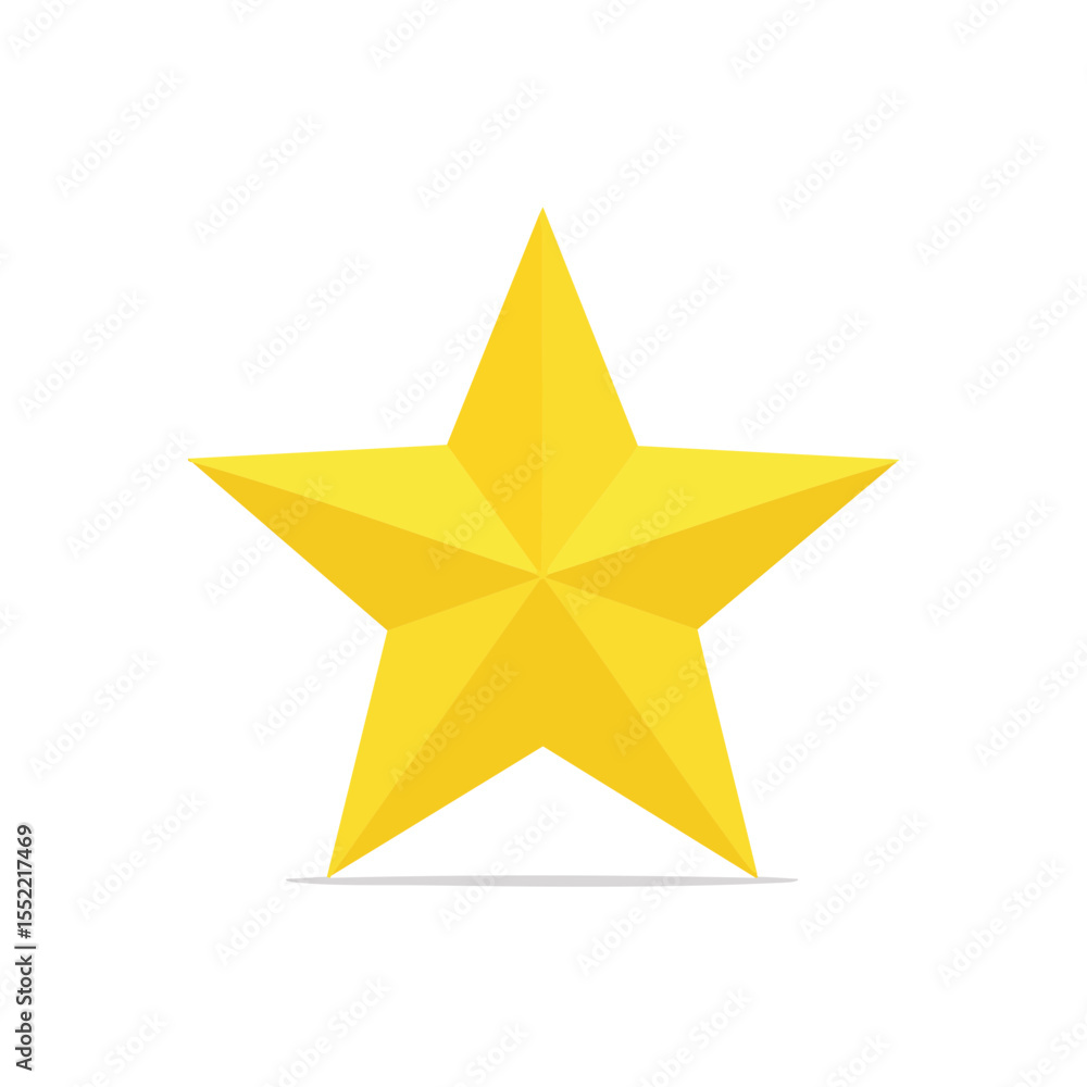Fototapeta premium Isolated golden star symbol against black background for awards, celebration, or rating systems