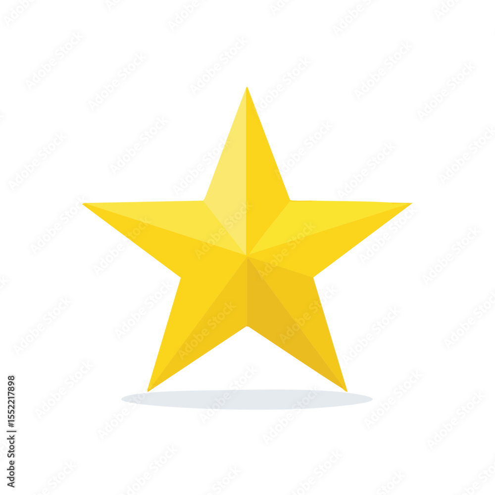 Obraz premium Iconic golden star award on black background Symbol of success excellence achievement Gold star rating feedback and business