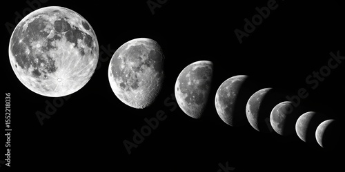 Moon Phases Series Lunar Cy...
