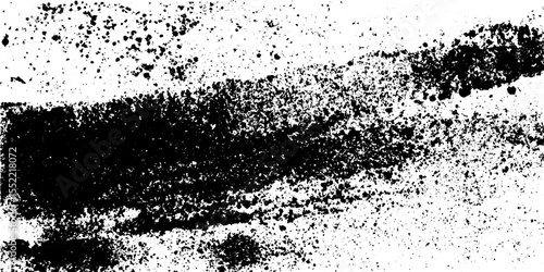 Seamless charcoal dust texture with scattered fragments for artistic backgrounds and overlays