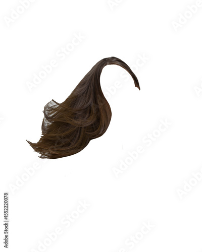 woman hair floating in the wind
