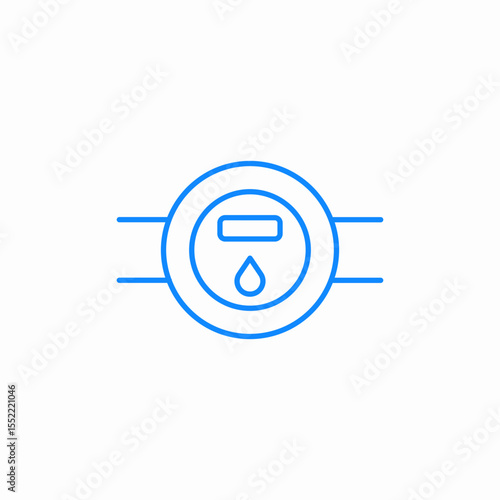 pipe pressure icon sign vector