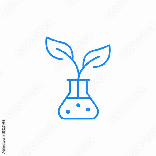 plant flask icon sign vector