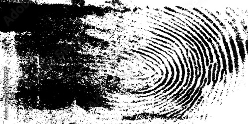 Seamless grunge fingerprint texture with ink residue for background and design